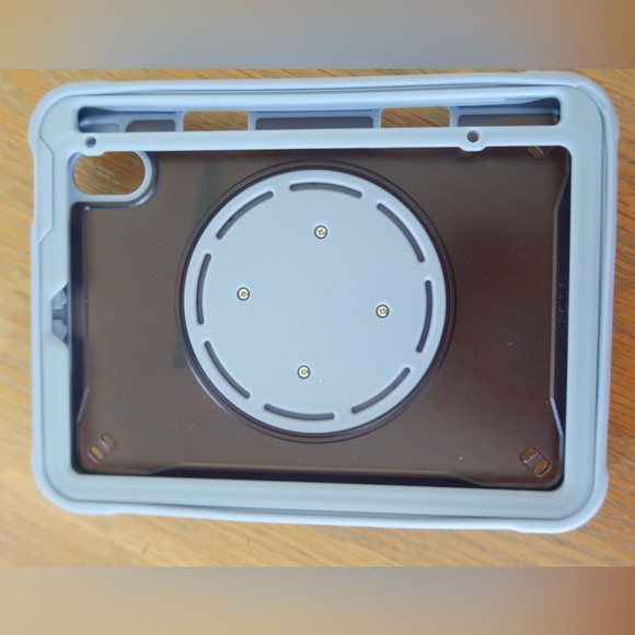 iPad Mini 6 Case Blue Gray with Handle and Strap - Picture 3 of 7